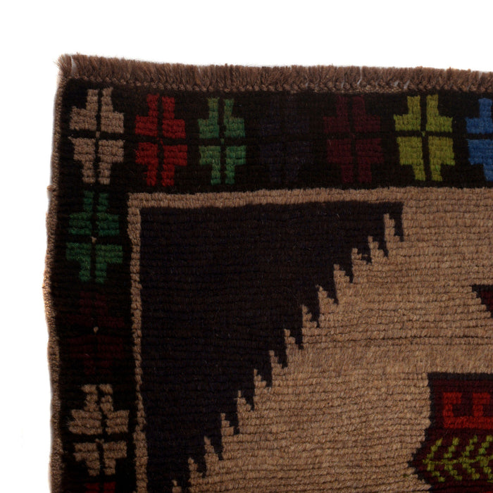 unique Baloch rug design, Afghan wool rug decor, 