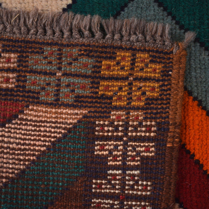 handmade Afghan Baloch rug.