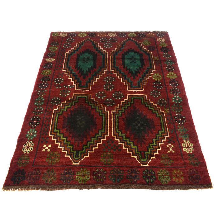 Afghan handmade rug, women-crafted rug, 
