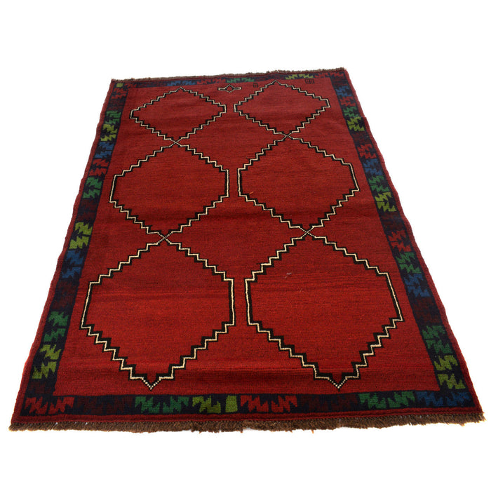 Baloch Tribal Rug, Afghan Wool Carpet, Handcrafted Tribal Carpet, 