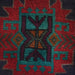 Woolen Afghan Carpet, Traditional Handwoven Rug, 