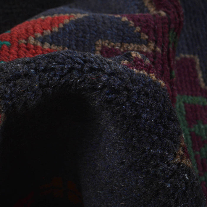 Afghan Handmade Rug, Baloch Rug, Wool Tribal Carpet, 