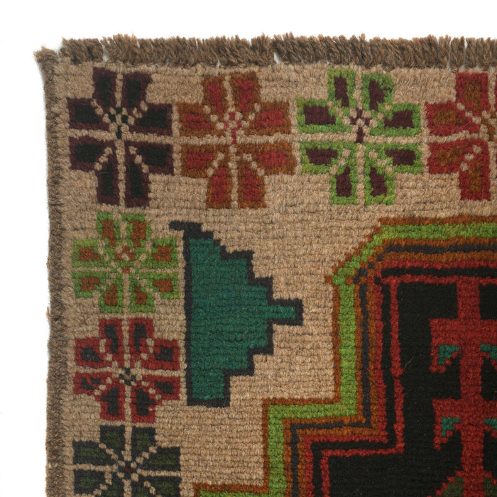 Baloch Afghan Carpet, Tribal Wool Carpet, 