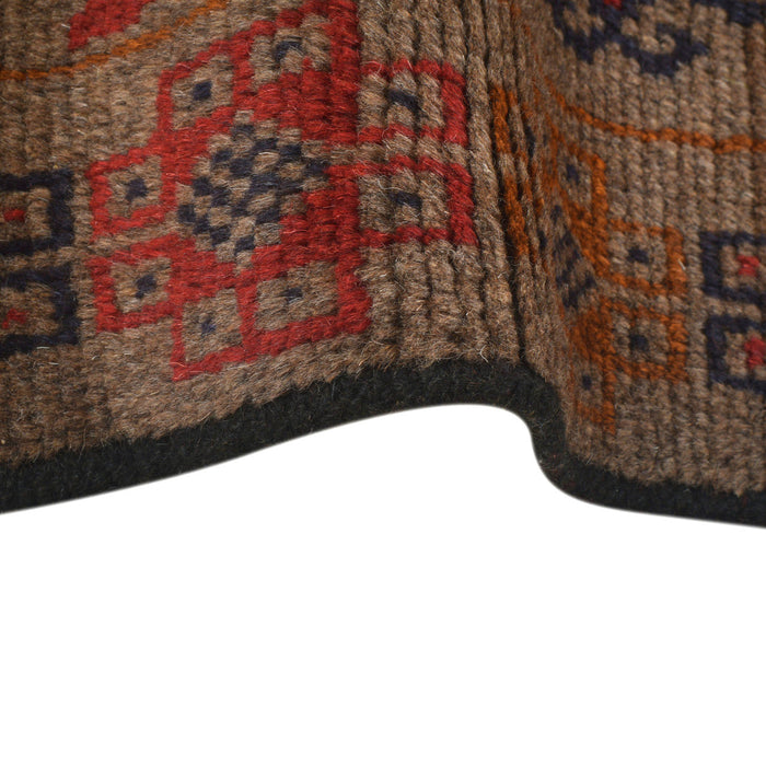 Afghan Handmade Rug, Baloch Rug, Wool Tribal Carpet, 