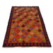 handmade tribal rug, traditional Afghan wool carpet, 