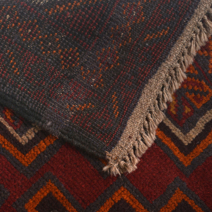 tribal wool floor rug, Baloch Afghan home decor rug