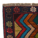 vintage tribal Afghan rug, artisan-crafted wool rug