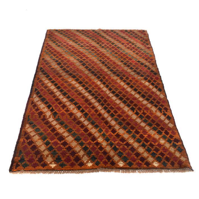 Afghan tribal design rug, handcrafted Afghan wool carpet, 