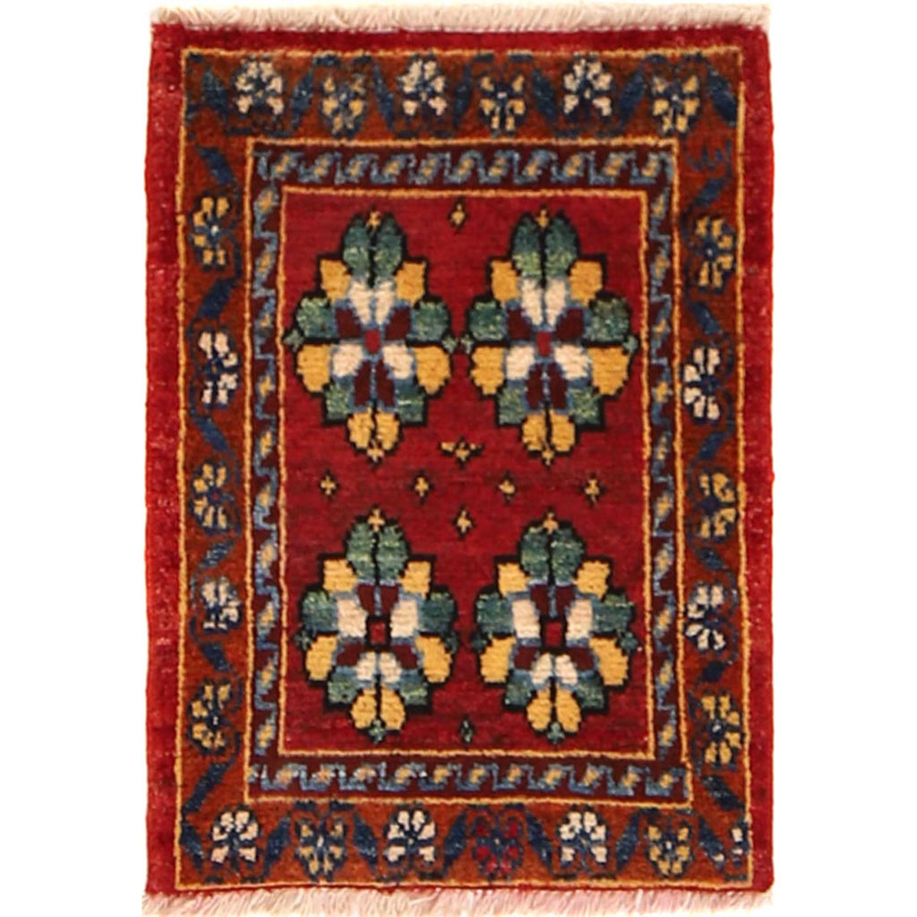 Soft Nomadic Wool Decorative Rug 1.9x1.4 ft