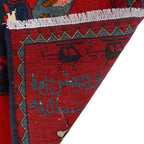 Afghan Collector Heritage War Rug 4.1x2.6 ft