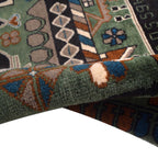 Afghan Symbolic Weapons Art Rug 4x2.7 ft