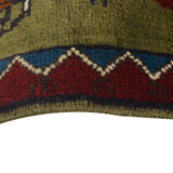 Vintage Cultural Story War Rug 4.1x2.6 ft