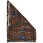 Unique Weapons Handcrafted War Rug 3.1x2.1 ft