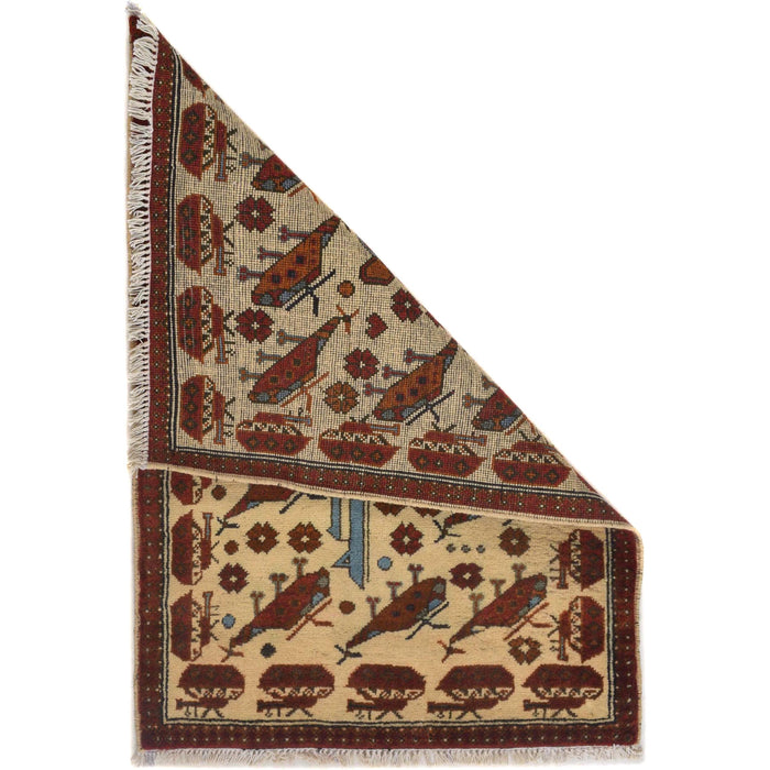 Vintage AK-47 Battle Symbol Carpet 2.9x2 ft