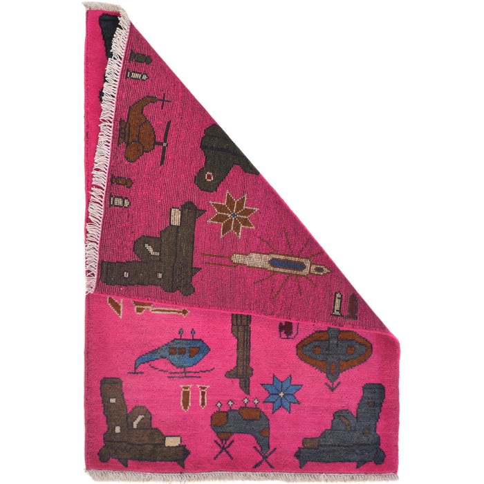 Tribal Heritage Battle AK-47 Carpet 2.8x2 ft