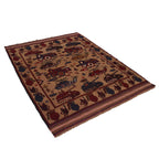 Collector’s Afghan War Weapons Rug 6x4.4 ft