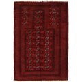 Afghan Prayer Rug Traditional Weave 4.2x2.9 ft