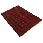 Afghan Prayer Rug Traditional Weave 4.2x2.9 ft