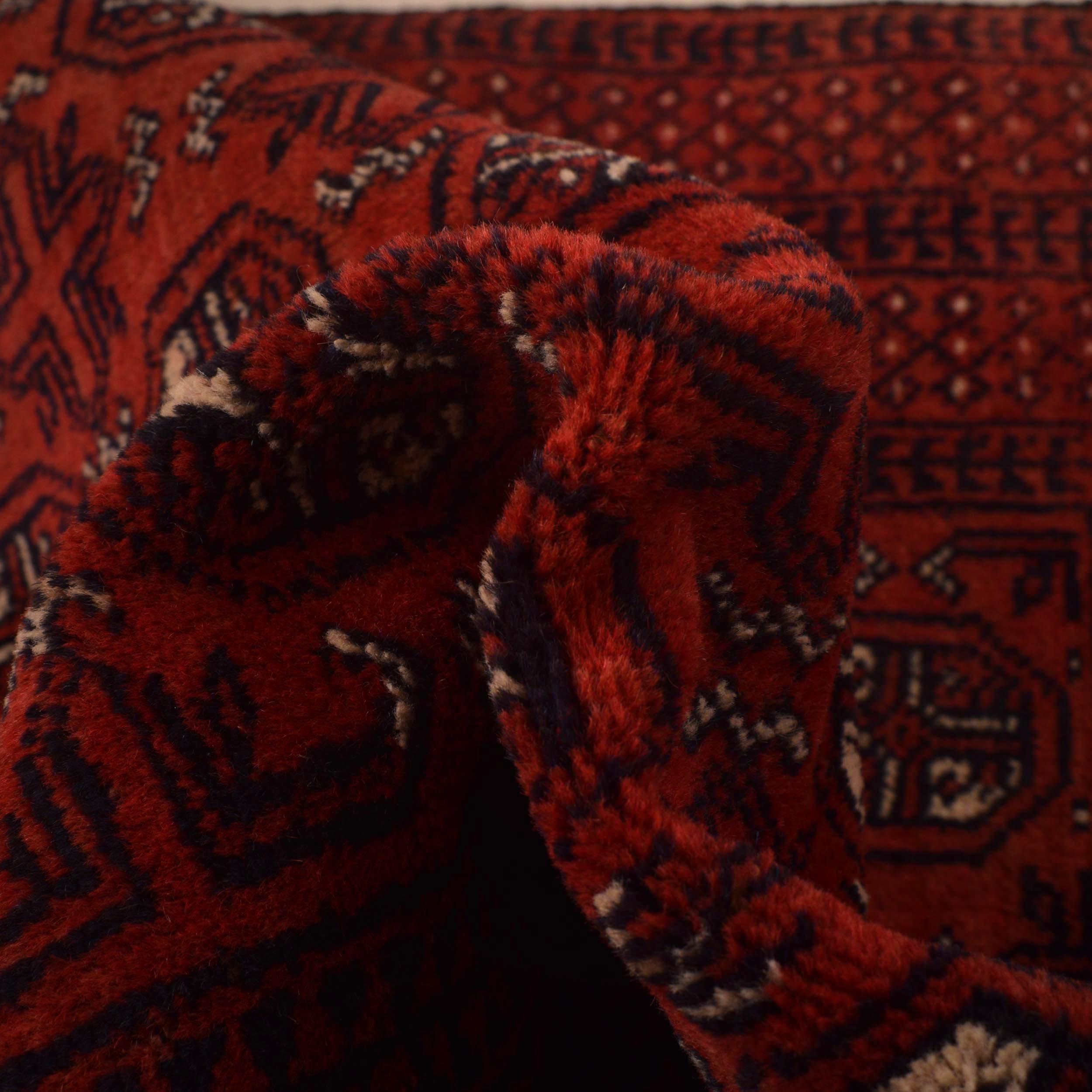 Afghan Prayer Rug Traditional Weave 4.2x2.9 ft