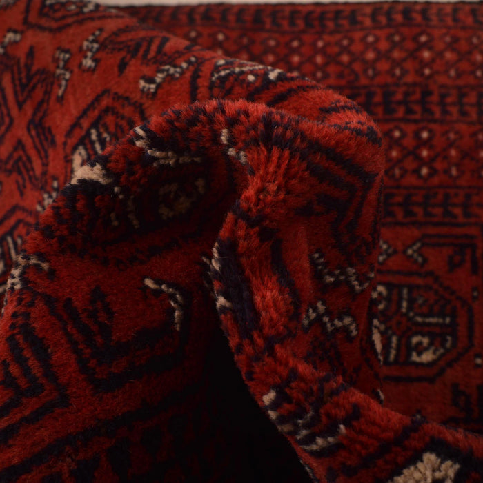 Afghan Prayer Rug Traditional Weave 4.2x2.9 ft