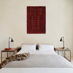 Afghan Prayer Rug Traditional Weave 4.2x2.9 ft