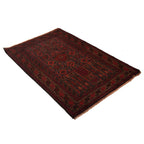 Afghan Nomadic Wool Prayer Mat 4.5x2.9 ft