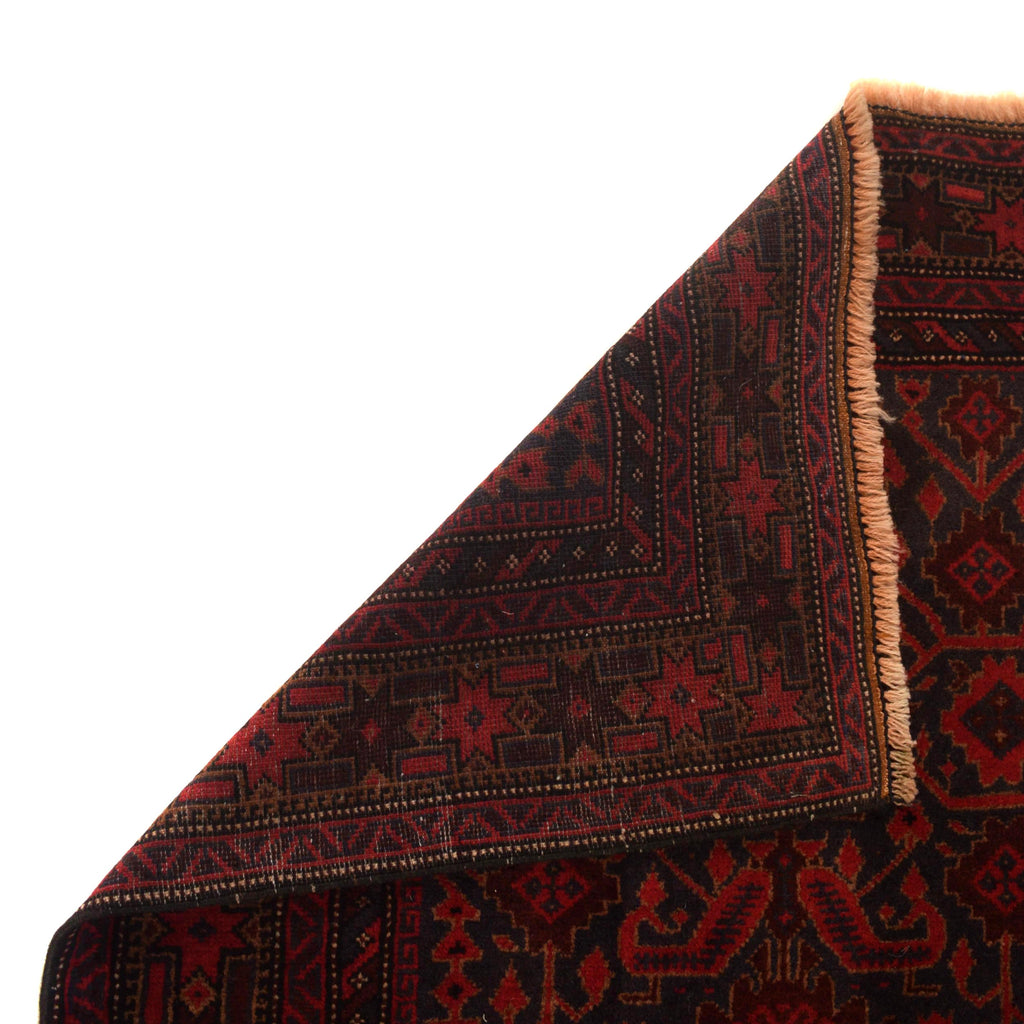 Afghan Nomadic Wool Prayer Mat 4.5x2.9 ft