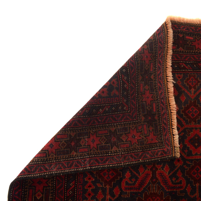 Afghan Nomadic Wool Prayer Mat 4.5x2.9 ft