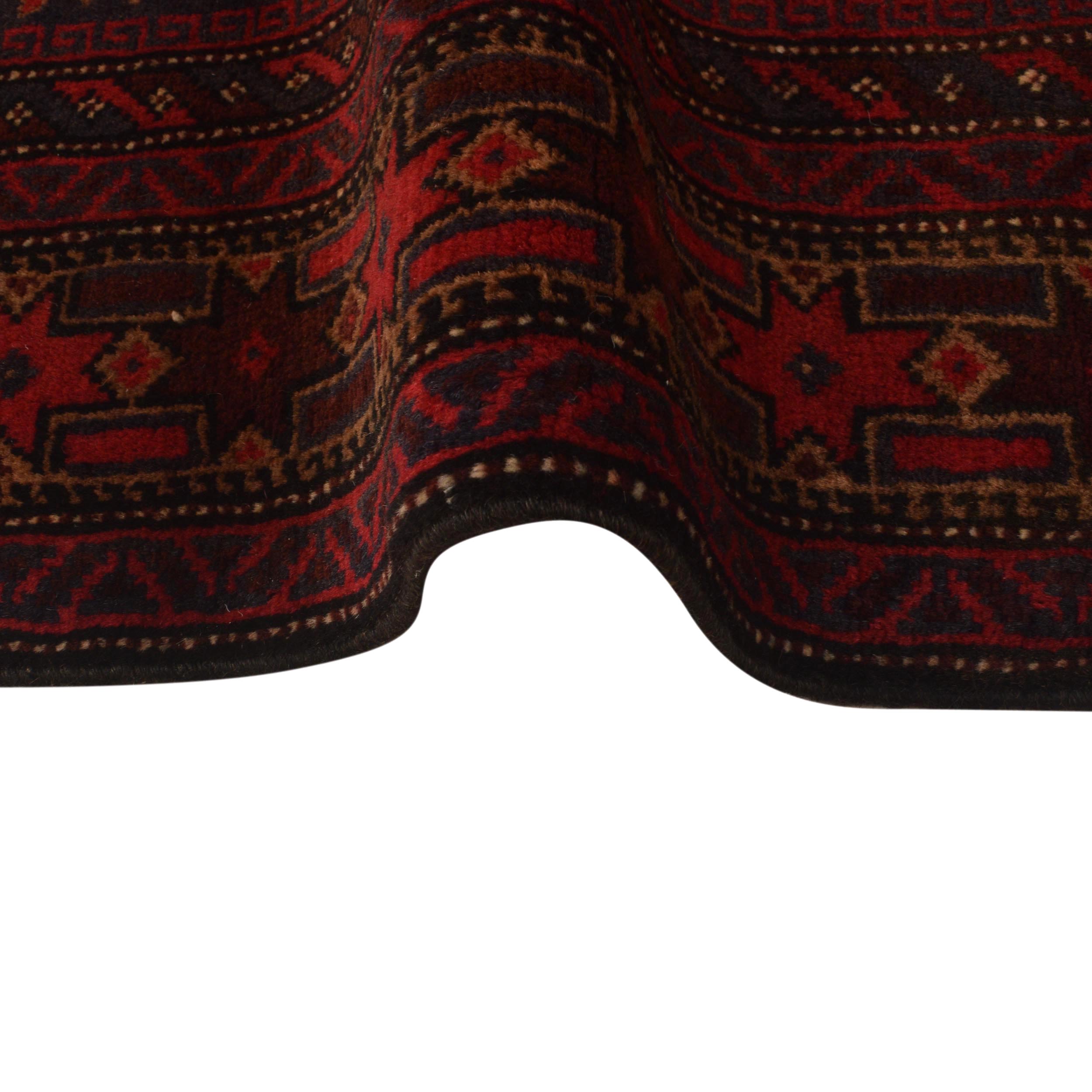 Afghan Nomadic Wool Prayer Mat 4.5x2.9 ft