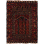 Prayer Mat Afghan Loomed Craft 4.6x3 ft
