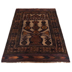 Handmade Afghan Prayer Rug Piece 4.2x2.6 ft