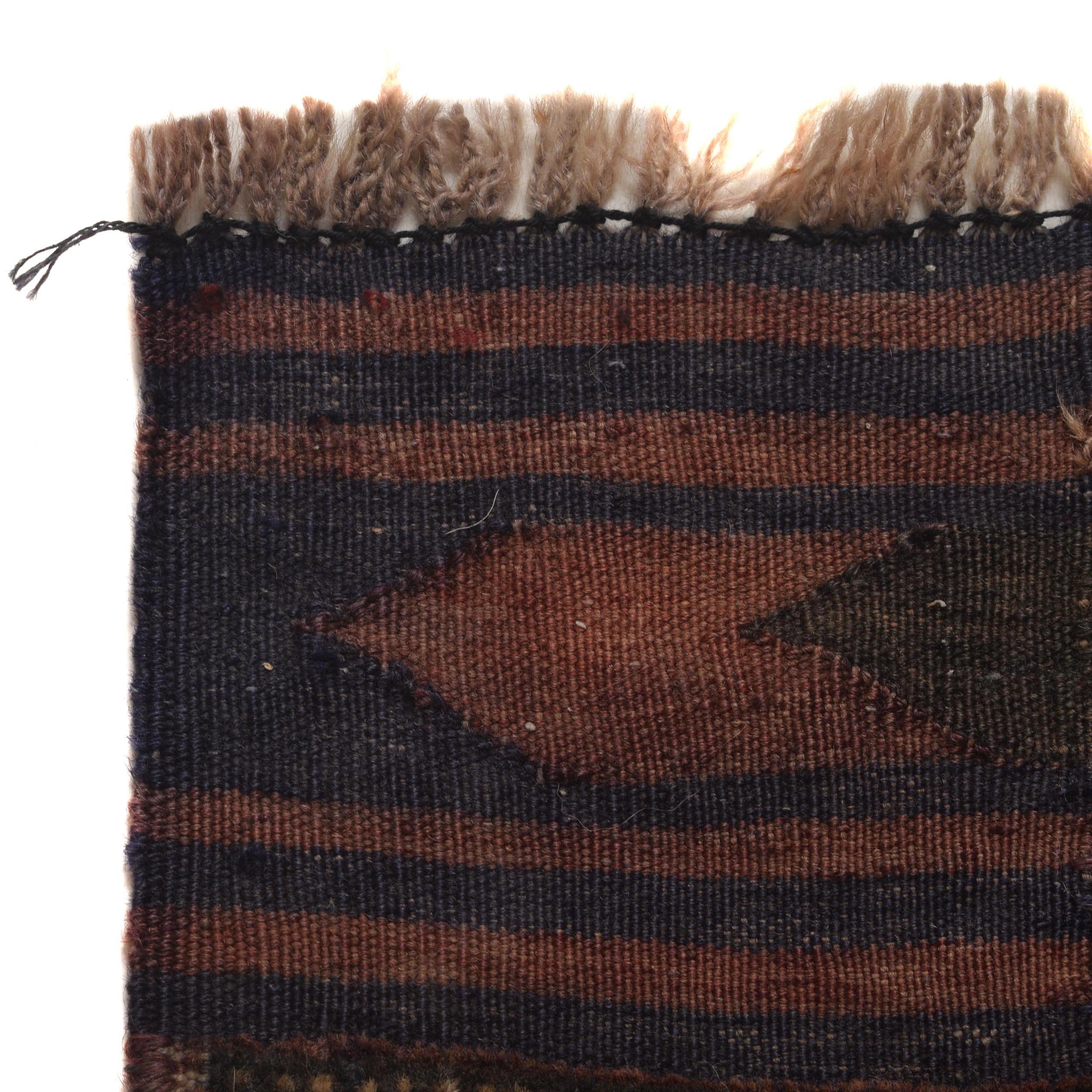 Handmade Afghan Prayer Rug Piece 4.2x2.6 ft