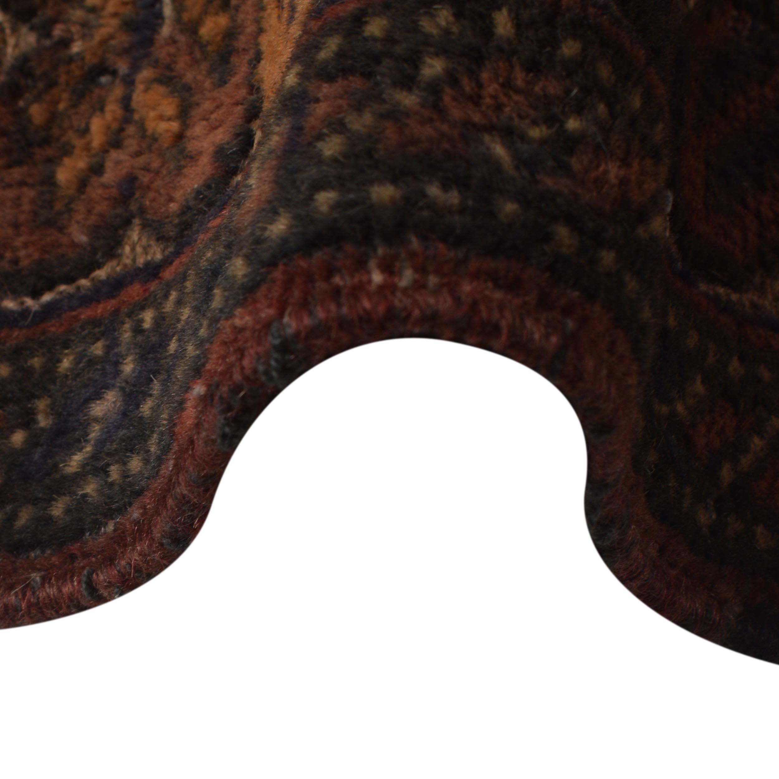 Handmade Afghan Prayer Rug Piece 4.2x2.6 ft