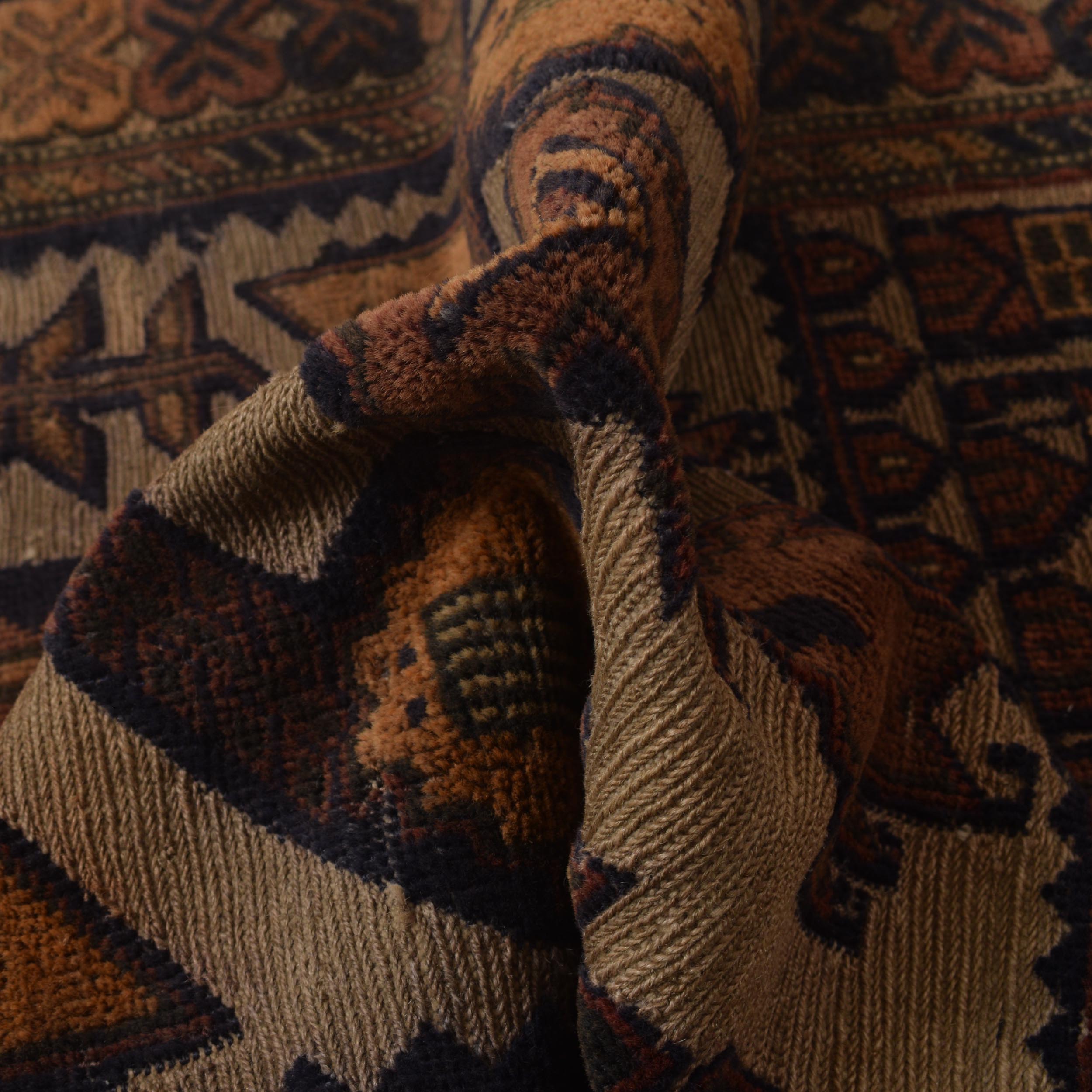 Handmade Afghan Prayer Rug Piece 4.2x2.6 ft