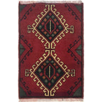 Traditional Nomad Floor Mat 2.1x1.4 ft