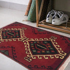 Traditional Nomad Floor Mat 2.1x1.4 ft