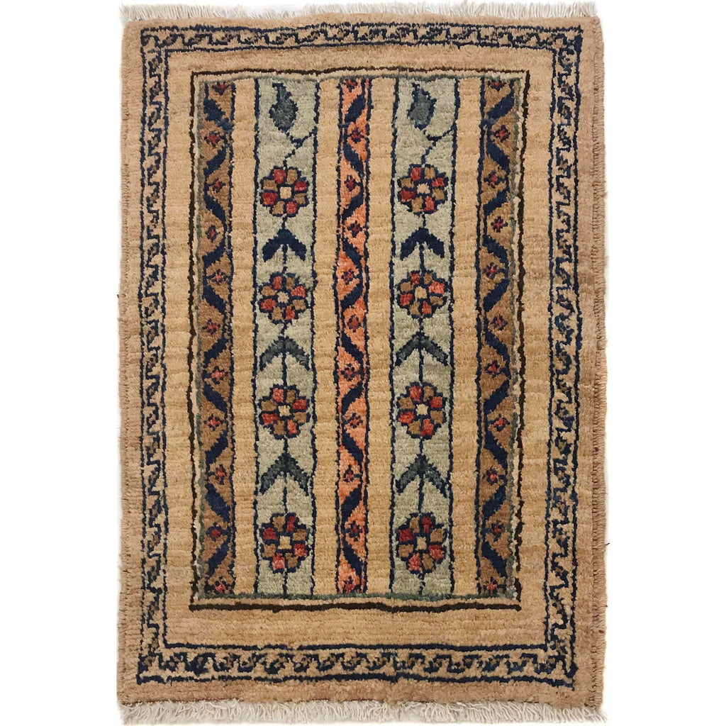 Tribal Wool Afghan Mini Doormat 2x1.4 ft