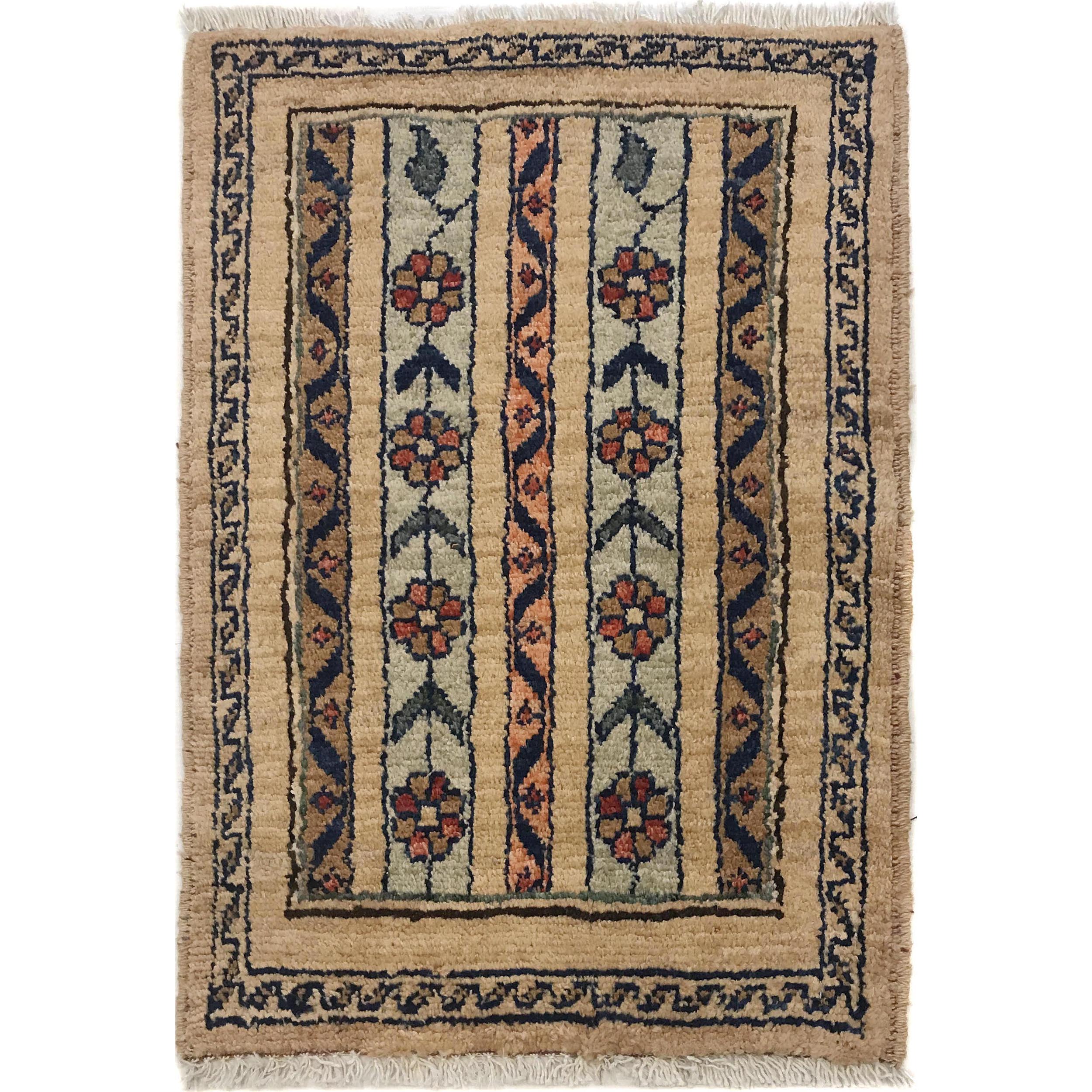 Tribal Wool Afghan Mini Doormat 2x1.4 ft