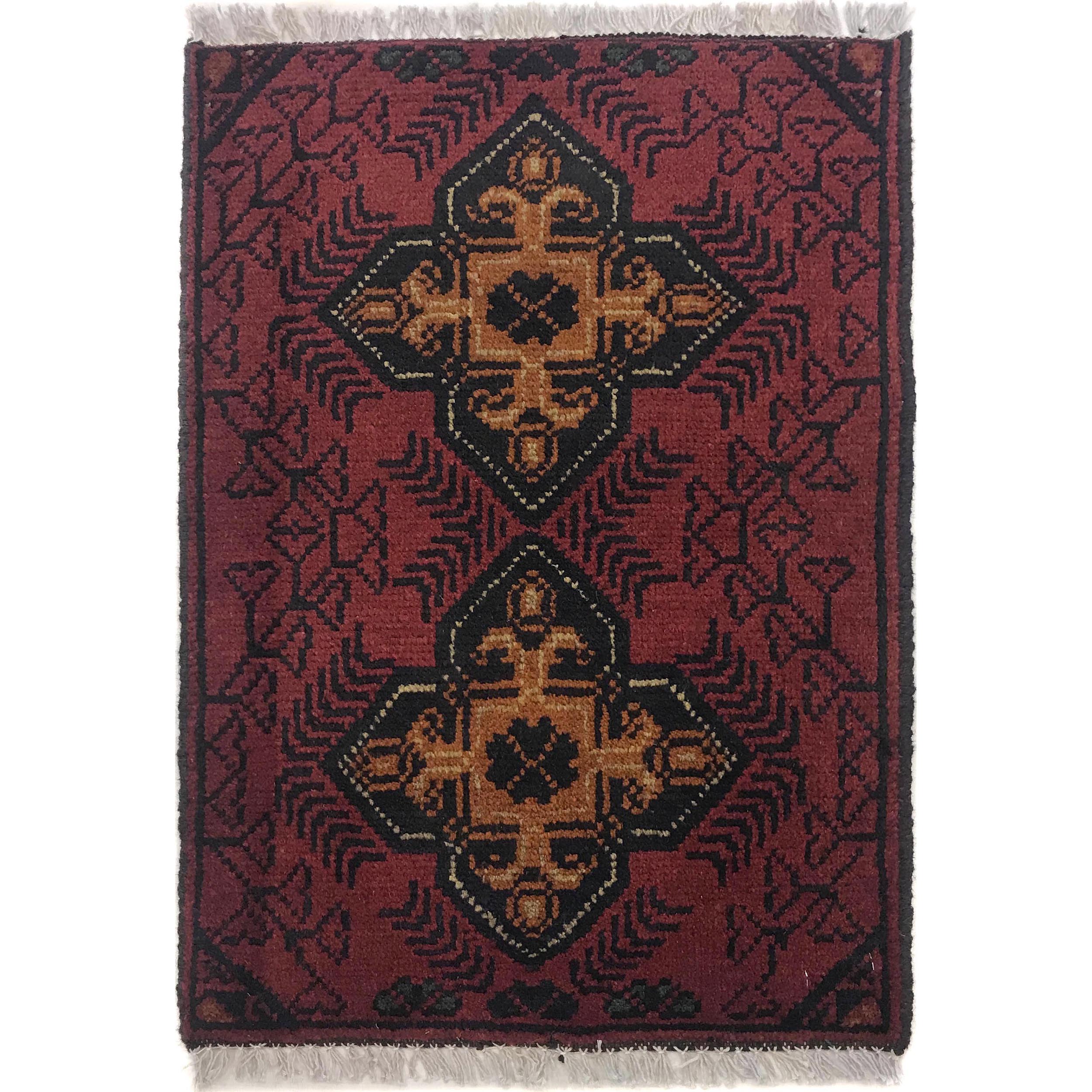 Cozy Woven Wool Threshold Mat 2x1.4 ft