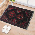 Ethnic Pattern Mini Floor Rug 1.9x1.3 ft