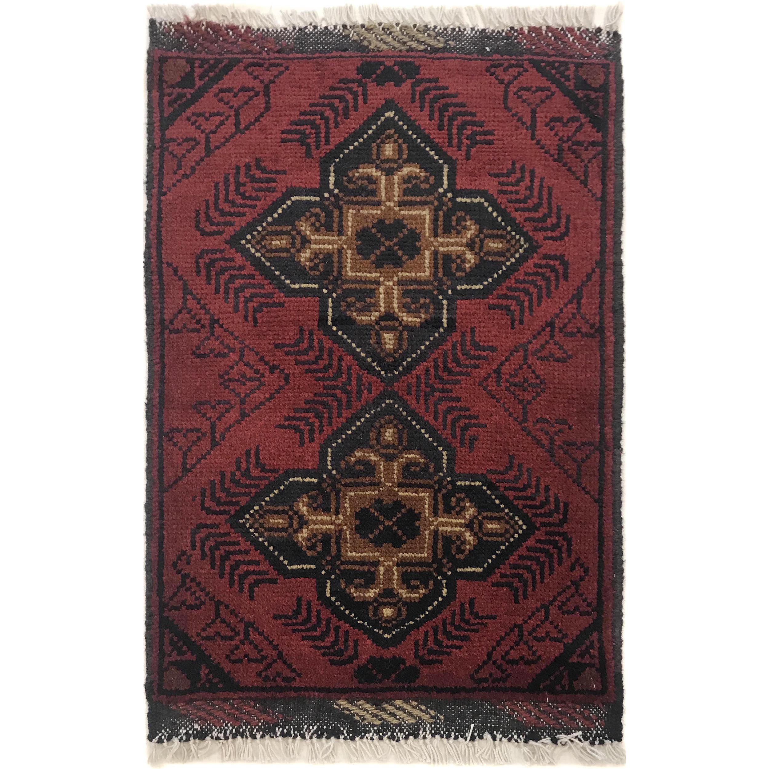 Handloomed Tribal Home Mat 2.2x1.4 ft