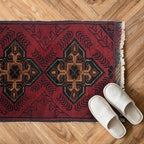 Handloomed Tribal Home Mat 2.2x1.4 ft