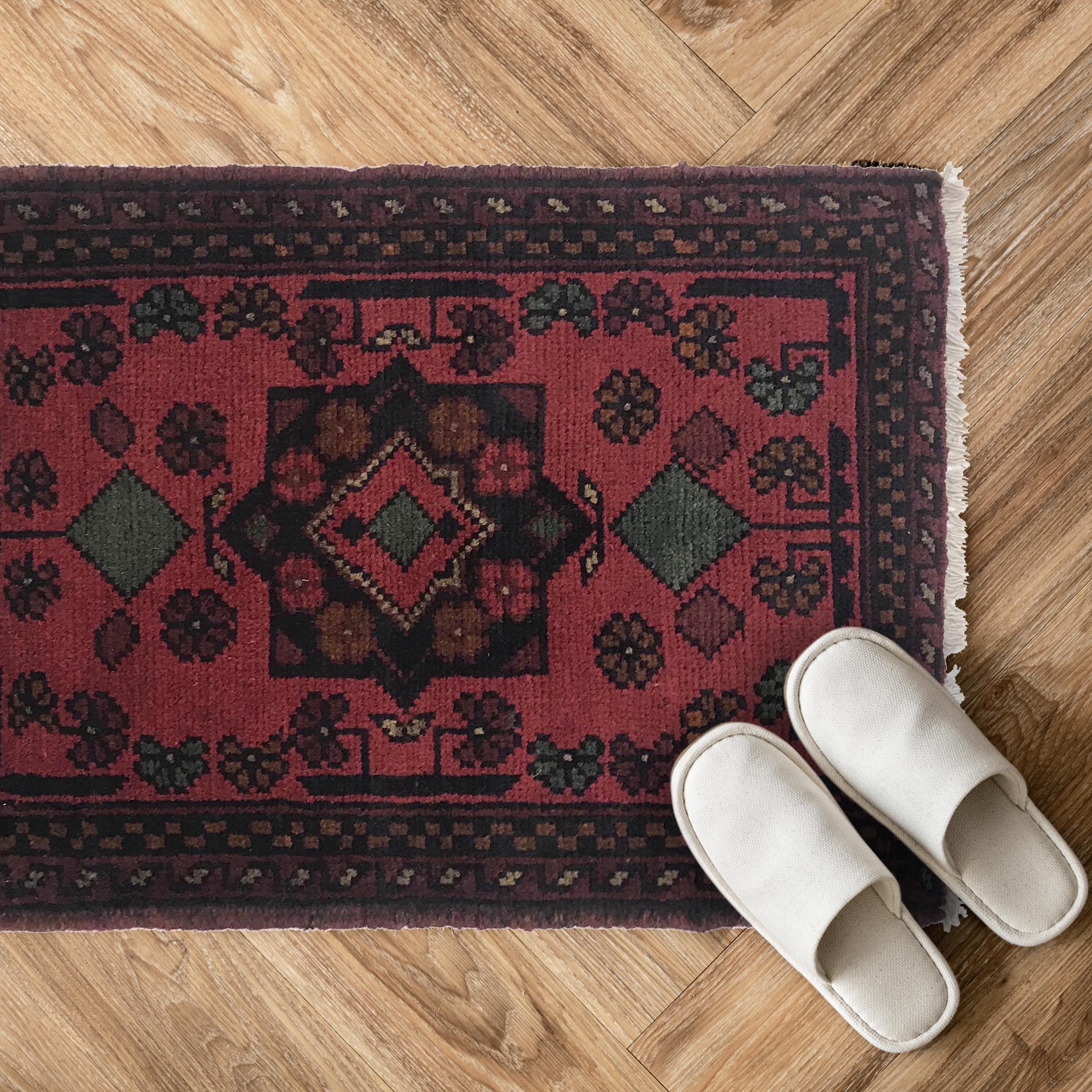 Heritage Woolen House Entry Rug 2x1.3 ft