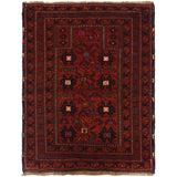 Afghan Nomad Crafted Prayer Rug 3.9x2.8 ft