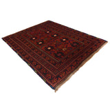 Afghan Nomad Crafted Prayer Rug 3.9x2.8 ft