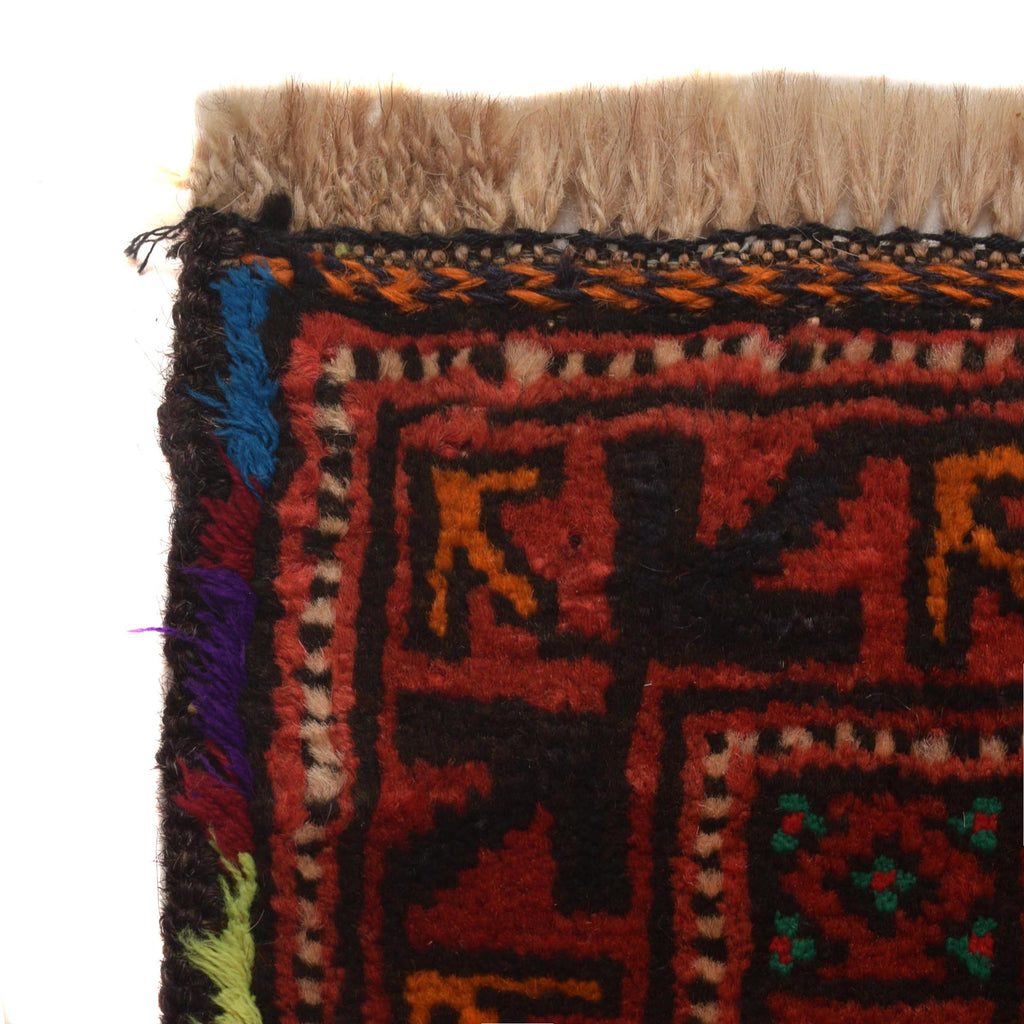 Afghan Nomad Crafted Prayer Rug 3.9x2.8 ft