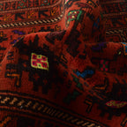 Afghan Nomad Crafted Prayer Rug 3.9x2.8 ft