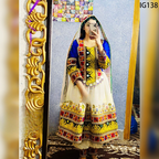Traditional New Afghan Dress with handmade embroidery