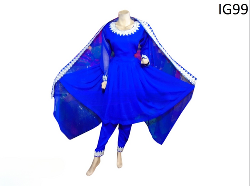 Elegant Embroidered Afghan Bridal Dress