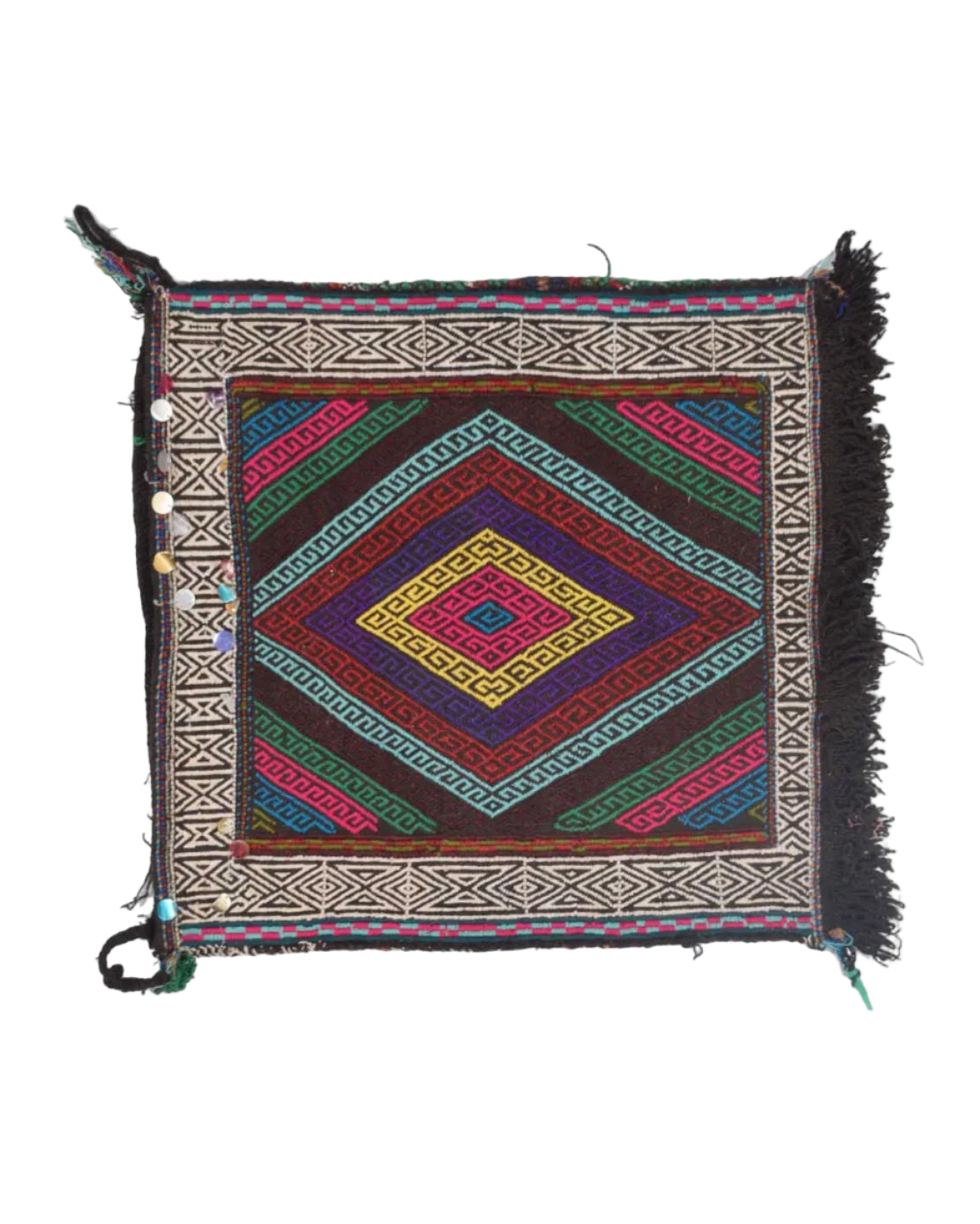 Tribal Pattern Cushion Design 1.6x1.7 ft